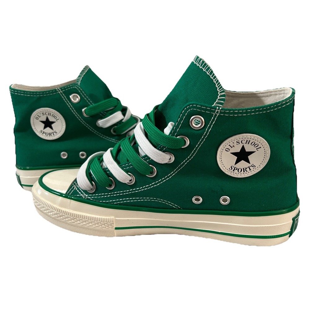 Green Womens Old School‎ Star, Emblem Converse Size 40